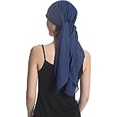 WISTERIA HEADWEAR Square Head Scarves, Large Chemo Head Scarf for Hair Loss, Alopecia, Full Headcover