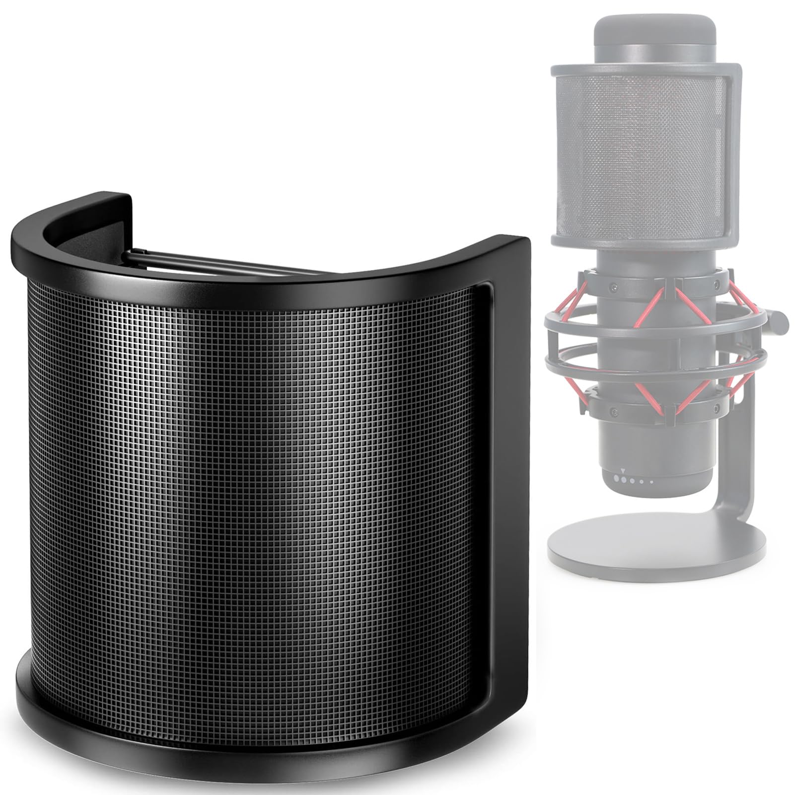HyperX QuadCast Pop Filter - Microphone Windscreen Cover Compatible with HyperX QuadCast S USB Gaming Microphone by YOUSHARES