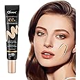 O'CHEAL CC Cream with SPF 50+, Hydrating Color Correcting Cream Full Coverage Lightweight Powder Foundation, Waterproof Long Lasting Pre-makeup Primer Facial Concealer Refine Skin Texture (Natural)