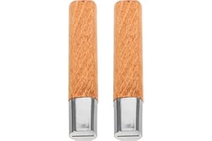 TOYANDONA 2pcs Wooden Kitchen Knife Handles 4" Rosewood Grip for Knife Making and Repair, Home Kitchen Cutter