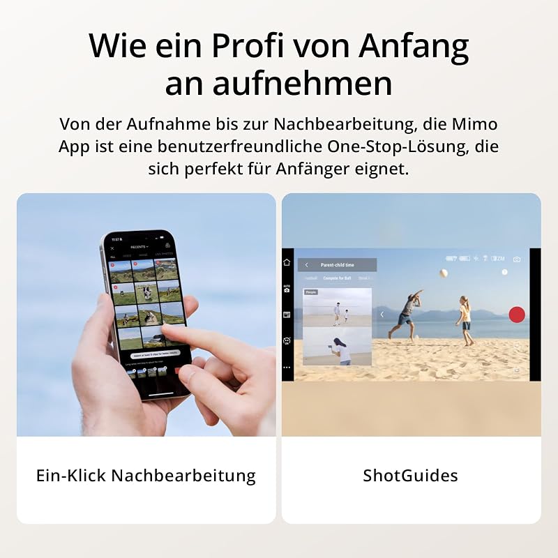 Osmo Mobile 7P Gimbal-Stabilisator (iPhone/Android), Natives Tracking