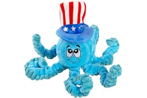 Sedioso Dog Toys, Durable Squeaky Dog Toy, Cute Stuffed Animal Dog Plush Toy, Dog Chew Toys for Puppy, Small,Middle,Large Breed(Octopus, Cute)