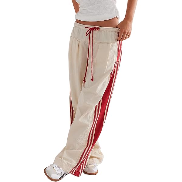 Amazon.com: MISSACTIVER Women Side Striped Wide Leg Pants