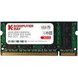 Komputerbay 4GB DDR2 SODIMM (200 pin) 800Mhz PC2 6400 / PC2 6300 CL 6.0