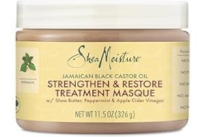 SheaMoisture Jamaican Black Castor Oil Treatment Masque Jamaican Black Castor Oil For Dry Hair Paraben Free Hair Mask 11.5 oz