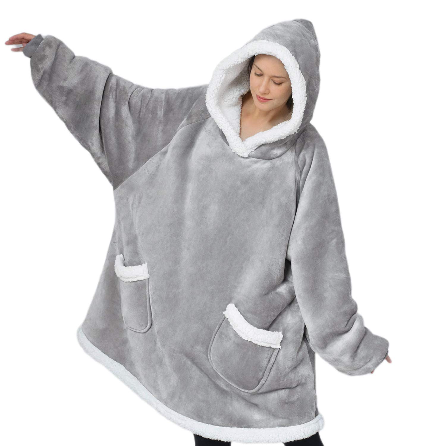 Bedsure sherpa sweatshirt blanket Clearance