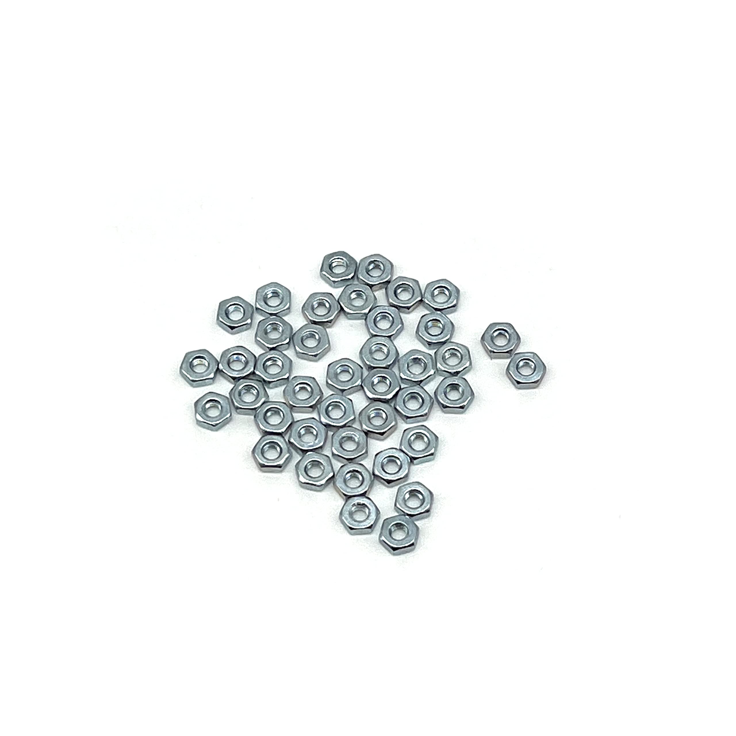 Glengor M2.5 Hexagon Steel Full Nut | Grade 8 | Zinc Plated | Pack of 40