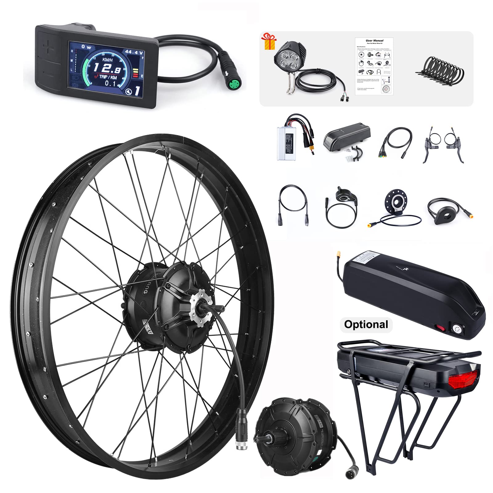 BAFANG 48V 1000W Rear Hub Motor : 26 Inch Fat Tire