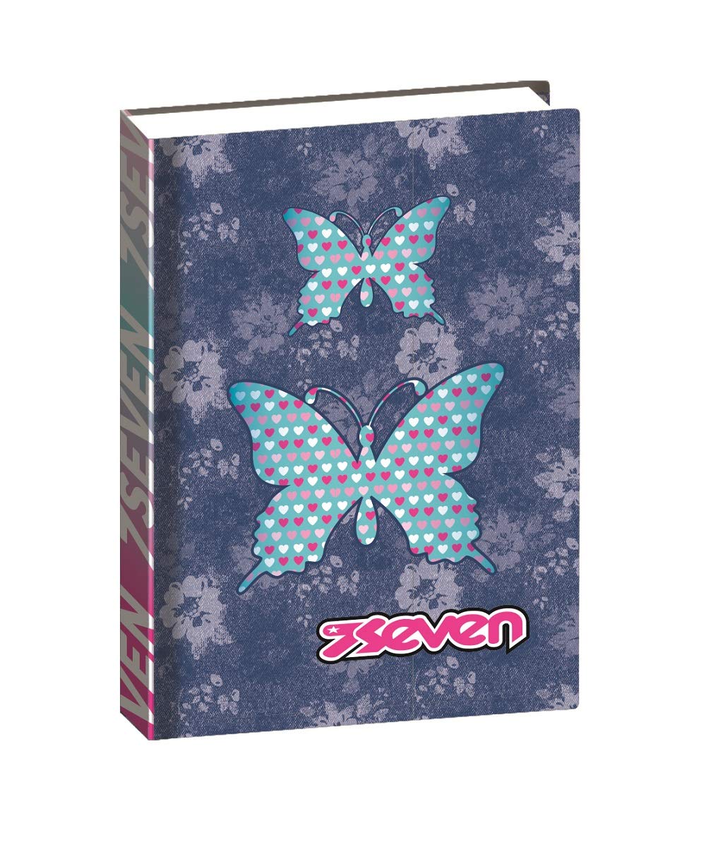 Seven Diaro 12 Months Standard, Check, Blue, Elementary Middle School