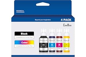 CEEBOO Compatible Ink Bottle Replacement for Epson 502 (Not Sublimation Ink) , Use for ET-2850 ET-3830 ET-3850 ET-2760 ET-376
