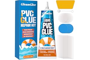 Inflatable Repair Kit – 80ml Waterproof PVC Glue with Patches for Hot Tubs, Pools, Air Mattresses, Boats, Kayaks, Spas & More