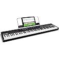 Alesis Recital - 88-Key Beginner Digital Piano/Keyboard with Full-Size Semi-Weighted Keys, Power Supply, Built-In Speakers an
