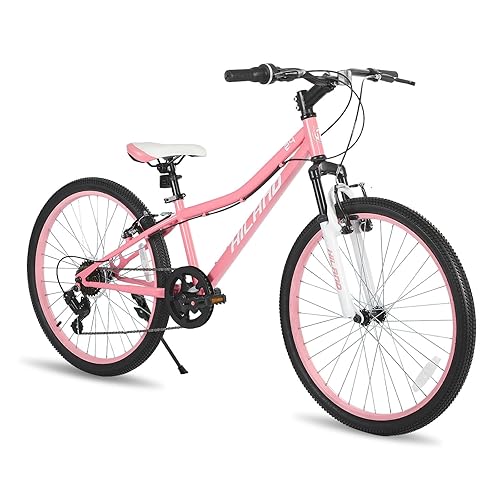 HH HILAND 24 Inch Mountain Bike for Kids Age 7-15 Year Old, Front  Suspension Fork Kids' Bicycles for Boys Girls Pink in Oman Whizz Kids'  Bikes