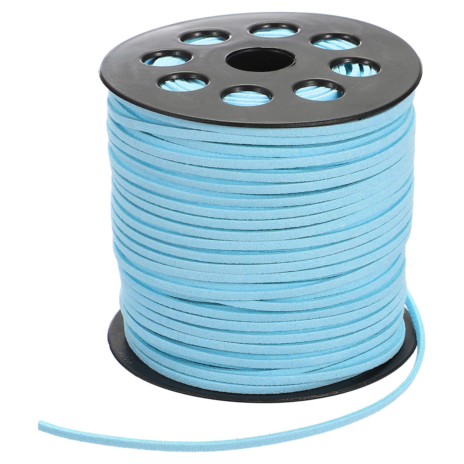PATIKIL 100 Yards x 2.6mm Faux Suede Leather Cord, Leather Lace String for Bracelet Necklace Beading Making DIY Crafts, Sky Blue