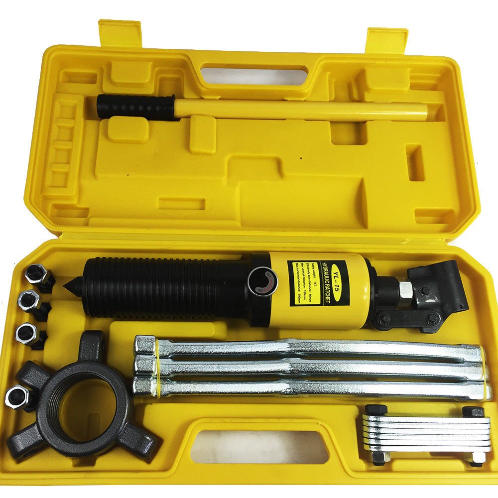 Multifunction IntegralUnit Hydraulic 3 Jaw Gear Puller Kit 15T Jaw