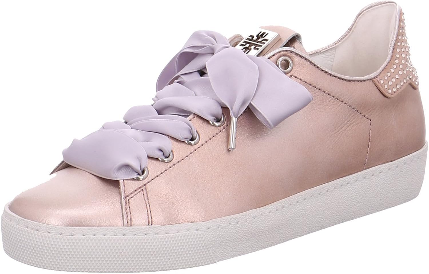 rose gold leather sneakers