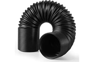 Tongze 2 Inch Cold Air Intake Pipe: Universal Flexible Duct with Length from 10" to 40" for Customize Air Intake System Hose Tube