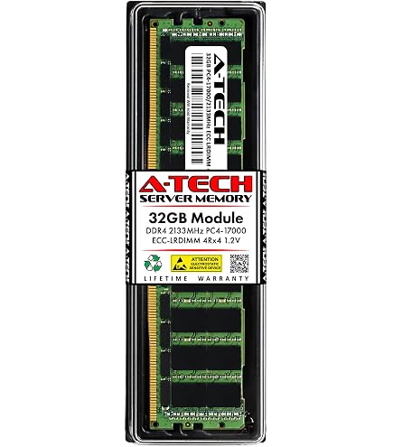 A-Tech 32GB DDR4 2133MHz PC4-17000 ECC LRDIMM 4Rx4 Quad Rank 1.2V