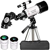 Slokey Skyways 40070, 16x-120x Refractor Telescope - Easy to Use Astronomical Telescope for Adults and Kids - Ideal for Starg