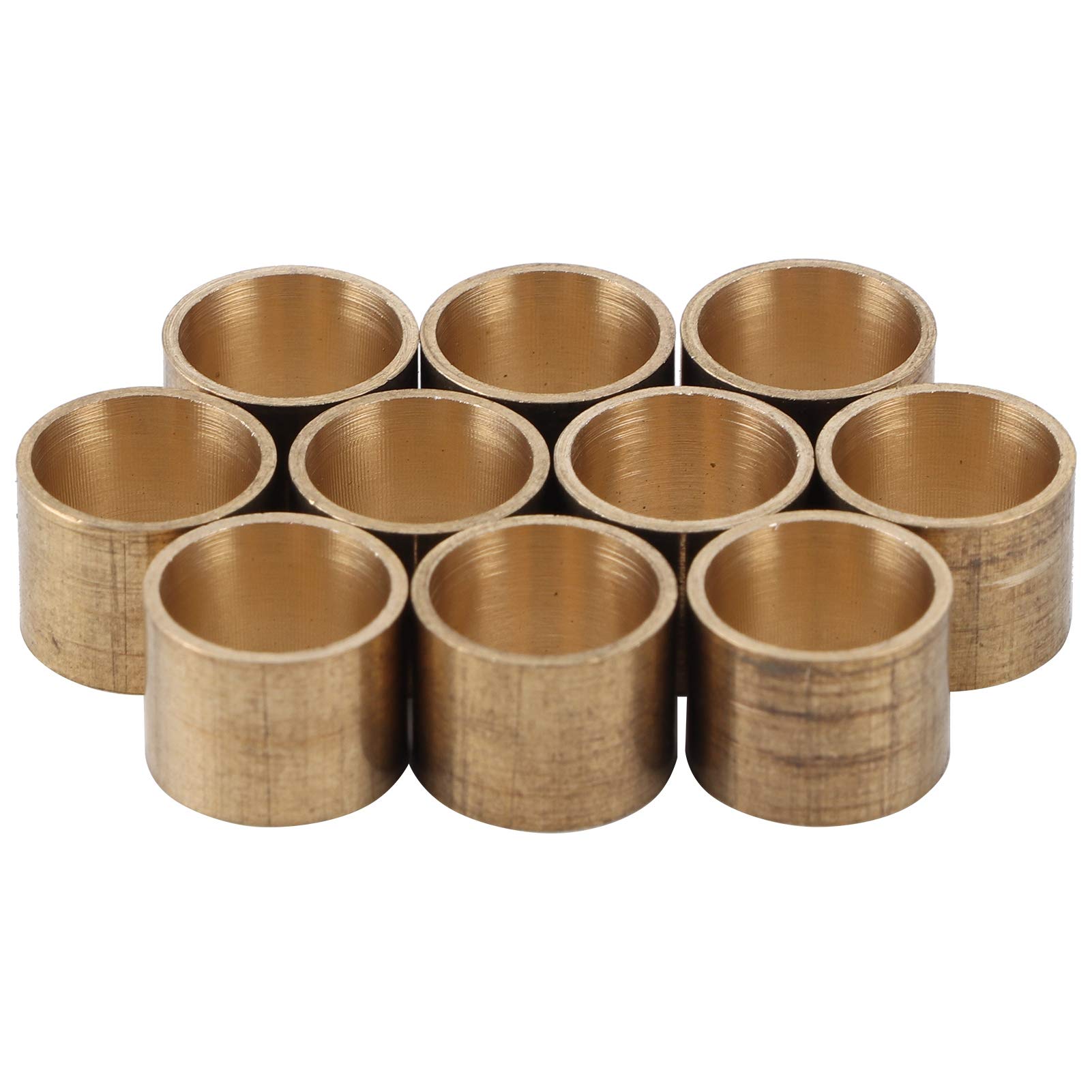 10PCS Pool Cue Ferrules, Brass Billiards Cue Tips, Billiard Cue Tips Replacement, Durable and Reliable, Snooker Copper Pool Ferrules Repair Tool Accessories, 9 mm, 9.5 mm, 10 mm