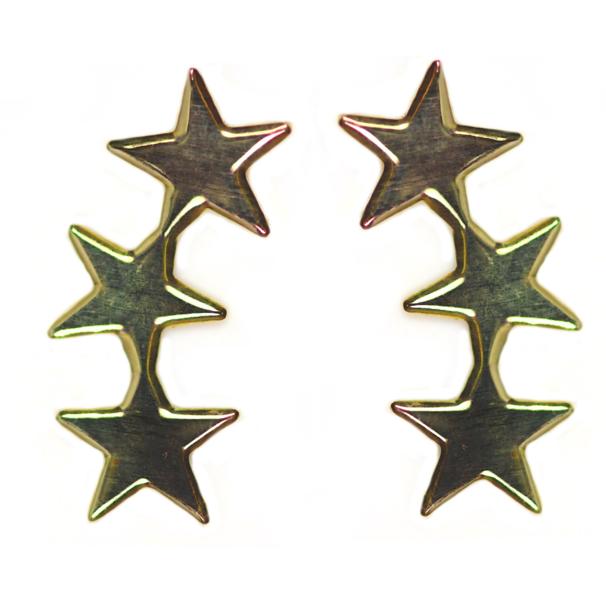 Arranview Jewellery Cascading star earrings in 9ct yellow gold