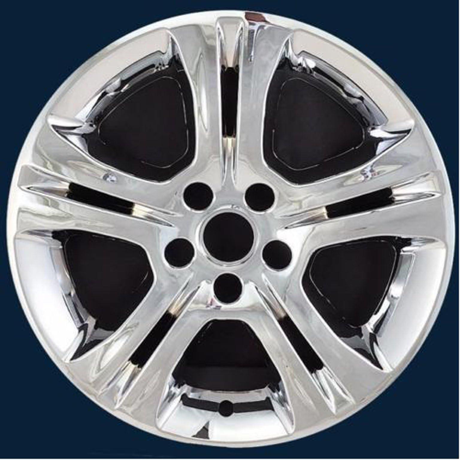 Fits 2015 Dodge Charger - Set of 4-17" Chrome Hubcaps
