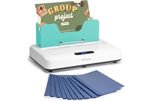 OFFNOVA Thermal Binding Machine 500 Sheets Capacity, No Preheat, Air Cooling, Book Binder Machine with 20 Binding Covers, for