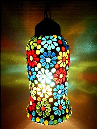 Buy Susajjit Glass Beautiful Ceiling Lamp With Artistic Look