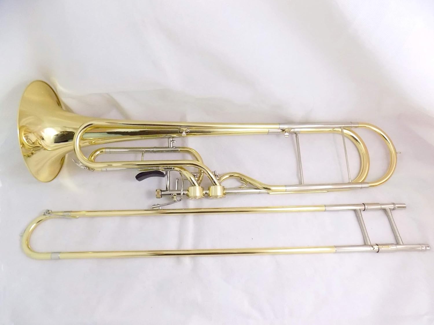F Key Contrabass Trombone Yellow Brass Body with Case and