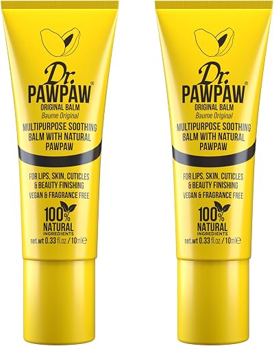 Dr. PAWPAW Original Balm 2x10ml Multi-Purpose Natural Hydrating Lips Skin Hair