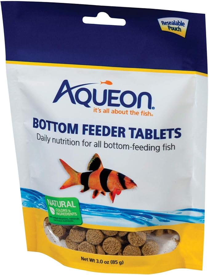Amazon Com Aqueon Bottom Feeder Fish Food Tablets 3 Ounce Pouch