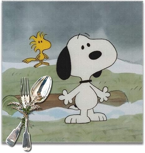 Amazon スヌーピーがかっこいいです ランチョンマット 食卓飾り 断熱 滑り止め おしゃれ かわいい 高級感 お手入れ簡単 コーヒーマット 家庭レストラン用 6枚セット プレースマット 30 30cm ランチョンマット オンライン通販
