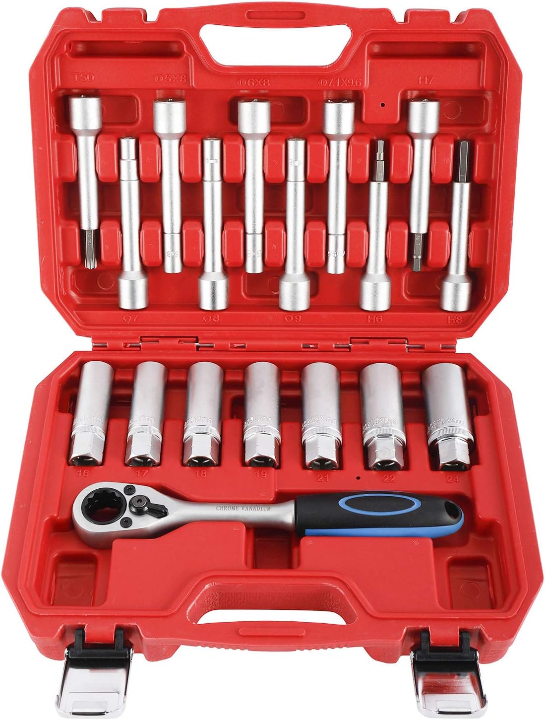 KUNTEC 18PCS Steering Hub Suspension Shock Absorber Strut Nut Removal