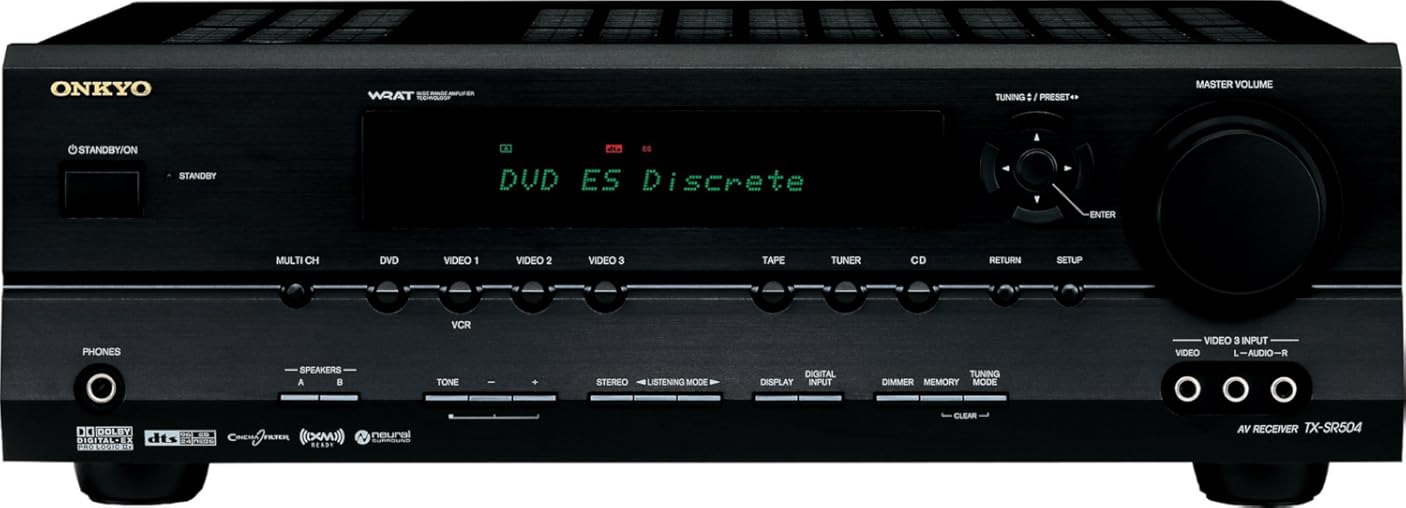 Onkyo TX-SR504 7.1 Channel A/V Receiver (Black) (Discontinued by Manufacturer)