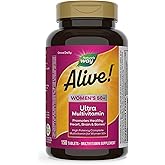 Nature’s Way Alive! Vitamins for Women 50 Plus, Complete Multivitamin, High Potency Formula, with Methylated B12, Gluten-Free, 150 Tablets