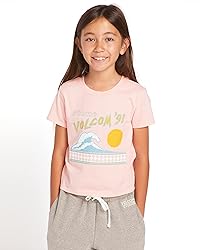 Volcom Girls' I Got U Baby Short Sleeve Tee, Pink
