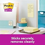 Post-it Super Sticky Notes Canary Yellow 76x76mm 720 Sheets Pack of 8 Pads view 3