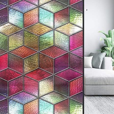 Amazon Tinksky 窓用フィルム 目隠しシート 教会スタイル おしゃれ ガラスフィルム 断熱 遮光 結露防止 紫外線uvカット 100 防水 部屋飾り 装飾 58x90cm Tinksky 窓用フィルム 通販