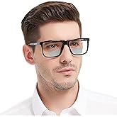 MARE AZZURO Oversized Bifocal Reading Glasses Men Blue Light Blocking Readers 1.0 1.25 1.5 1.75 2.0 2.25 2.5 2.75 3.0 3.5