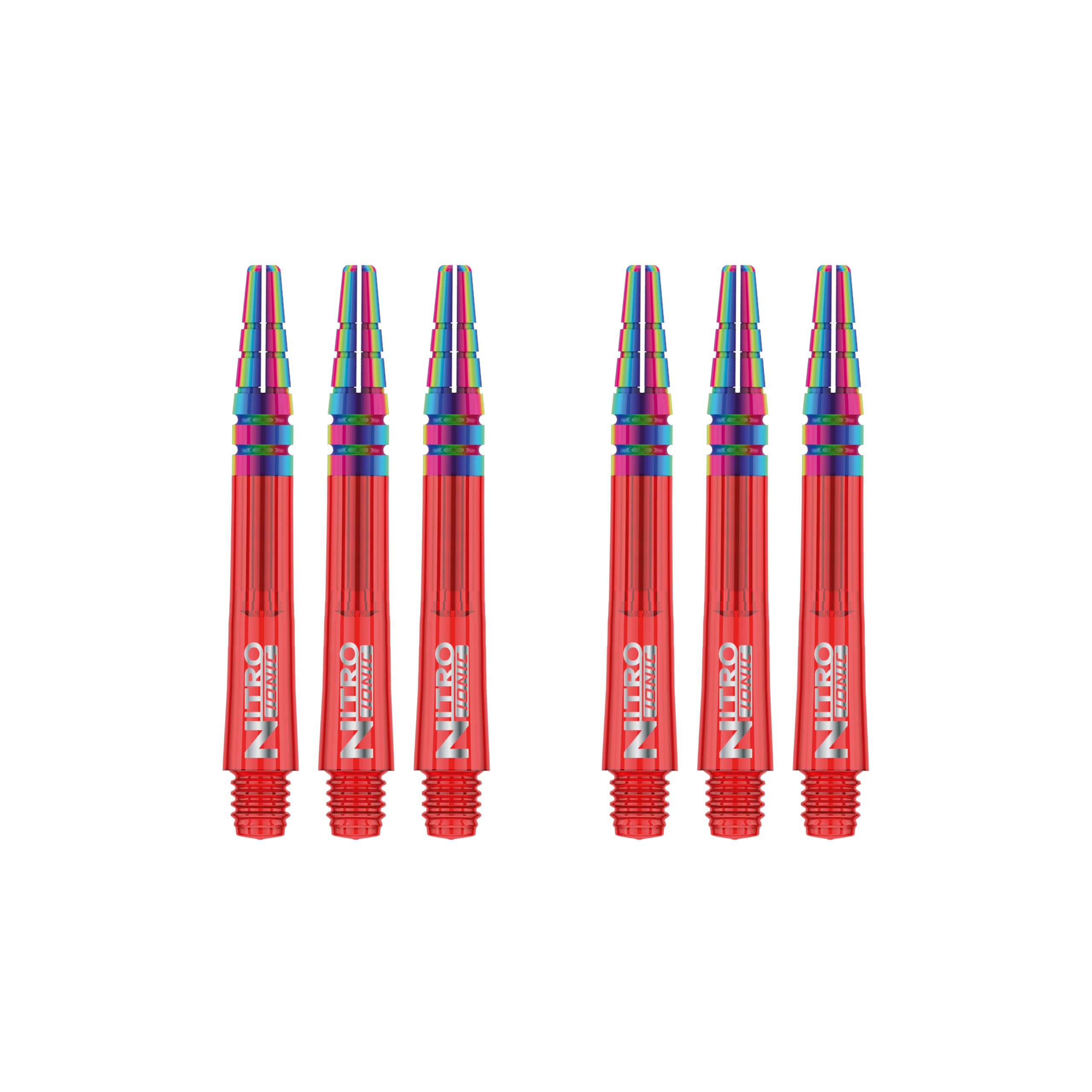 RED DRAGON Nitrotech Ionic Short Stems - Red - 2 sets per pack (6 Stems in total)