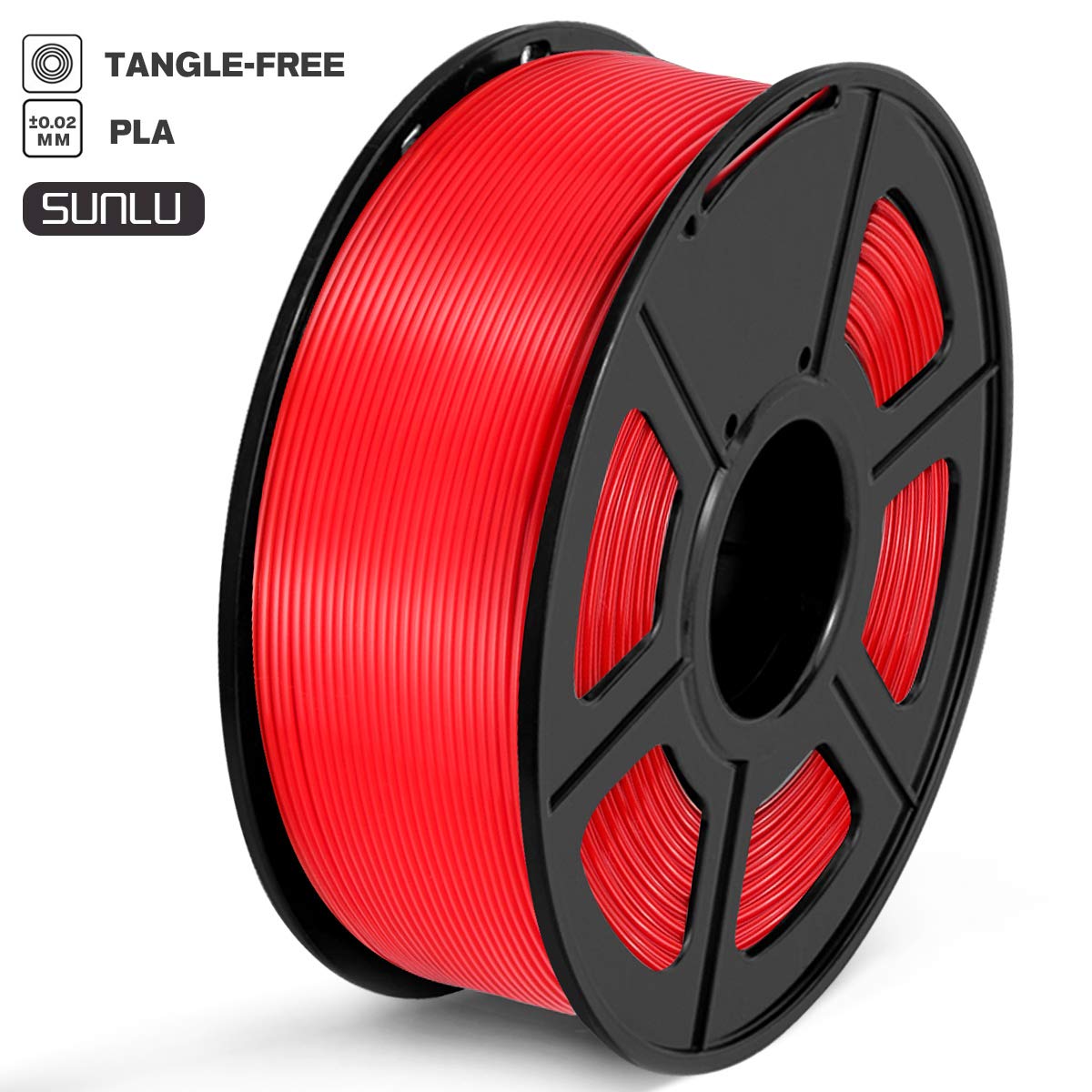 2.2lbs SUNLU PLA Filament 1.75mm 3D Printer Filament PLA TangleFree