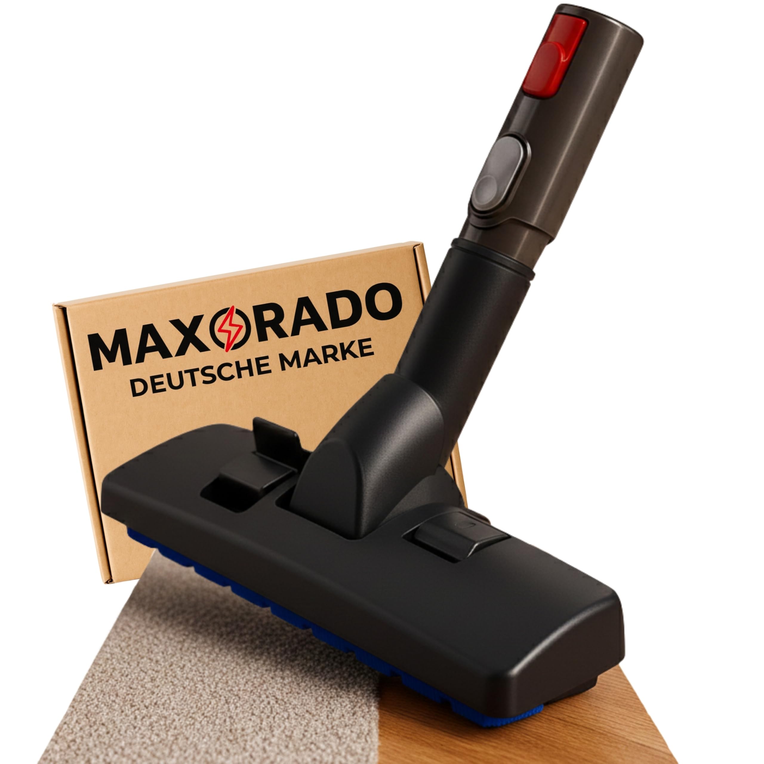 Maxorado Combi Nozzle Compatible with Dyson V8 V7 V10 SV11 Vacuum Cleaners, Floor Nozzle for Vacuum Cleaner, Carpet Parquet, DC05 DC08 SV06 DC41 DC44 DC21 DC19T2 DC22 DC23 DC23T2 DC26 DC29 DC52 V6 DC62