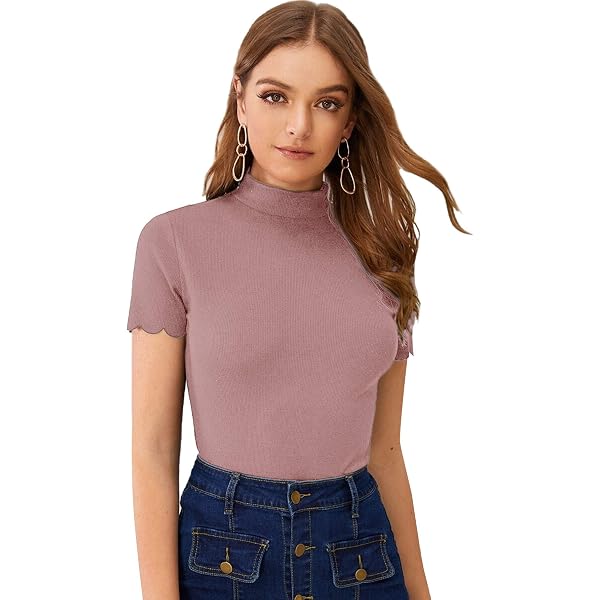 Hollywood Star Women's Long Sleeve Crewneck Top - Stretchy Comfy Basic Tee (Large, Red) - View #4