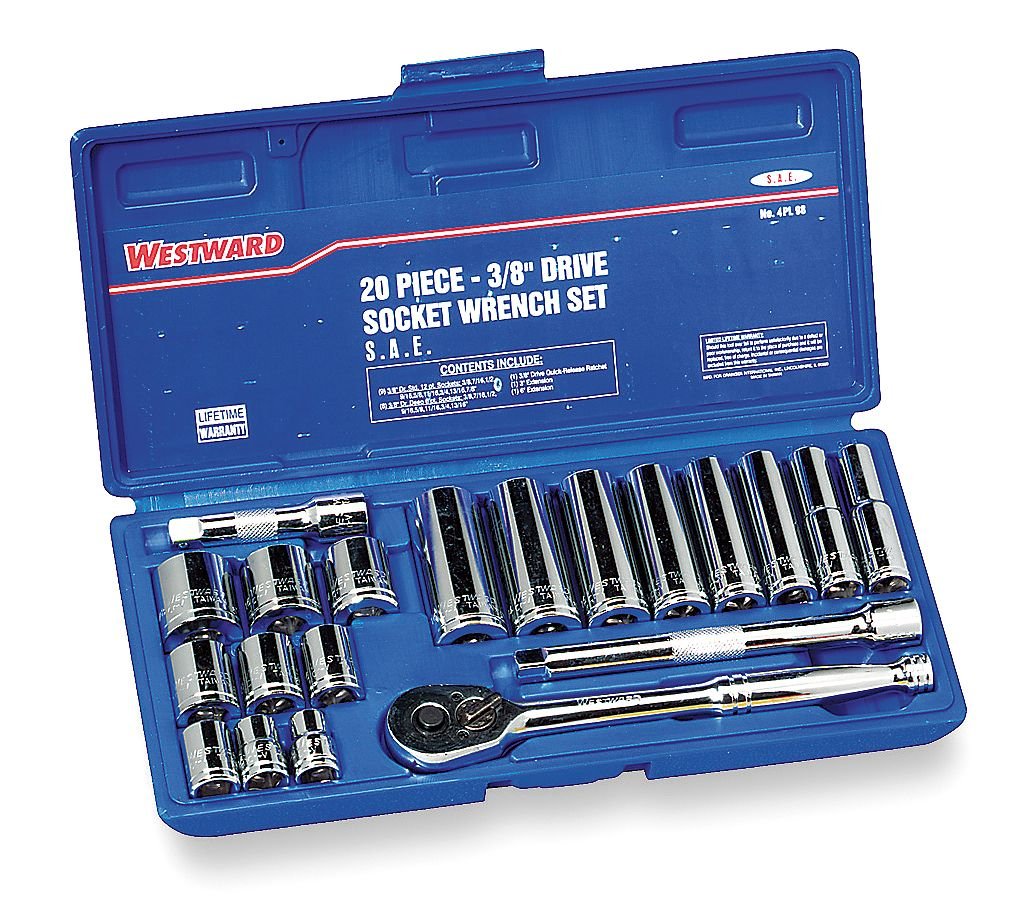 Westward 4pl97 Socket Set, 20 piezas