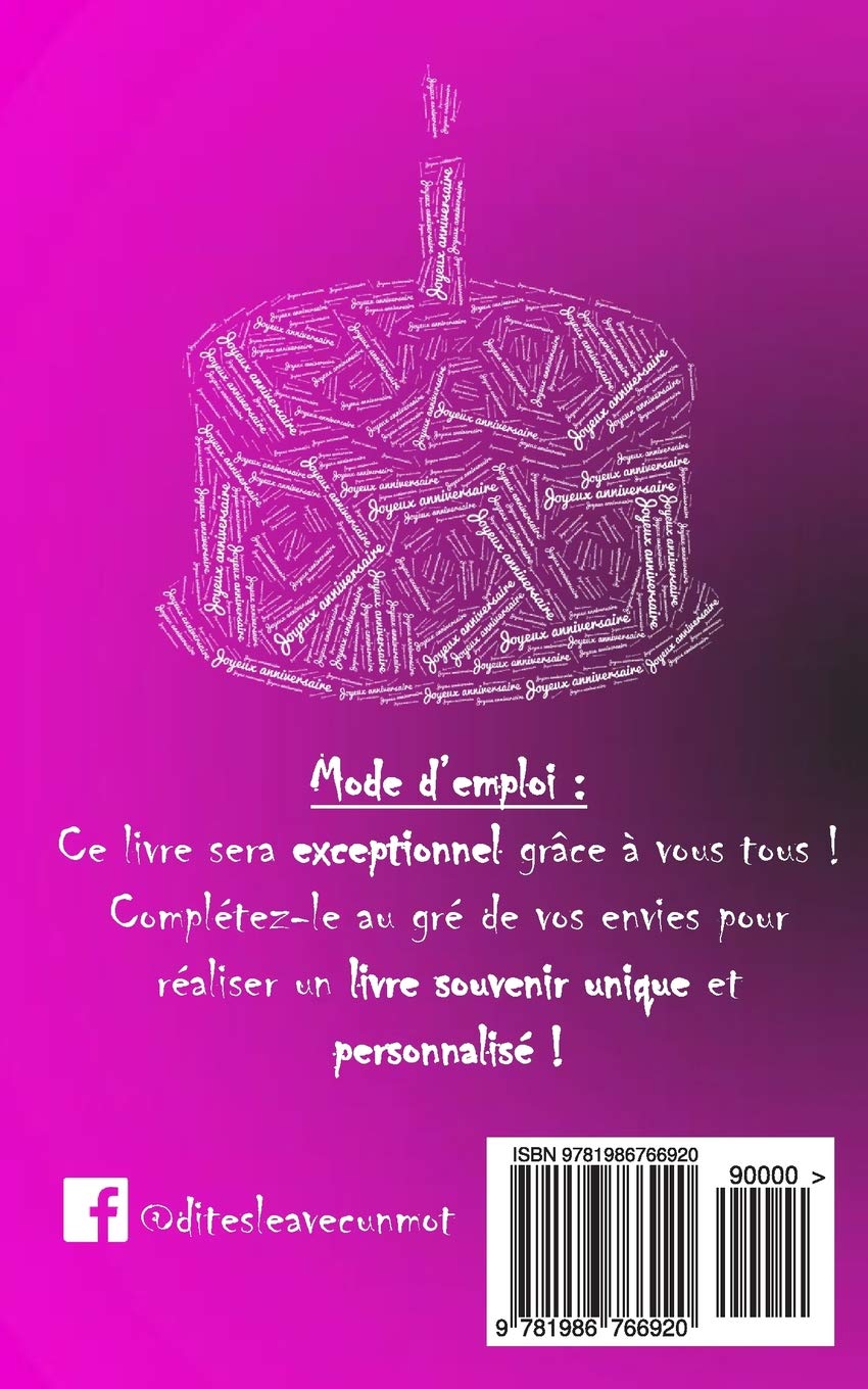 Amazon Fr Joyeux Anniversaire 40 Ans Livre D Or A Ecrire Taille S Rose Teleti Maverick Livres