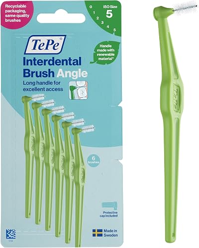 TePe Interdental Brush Angle Green ISO 5 0.8mm 6 pcs
