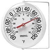 Taylor Precision Springfield Big and Bold Thermometer with Mounting Bracket, 5.25 Inch, White