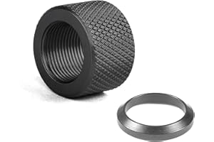 EASTERN TACTICAL SUPPLY 5/8 inch x24 Thread Protector Steel w/ 5/8 inch x24 Crush Washe (5/8x24-Black)