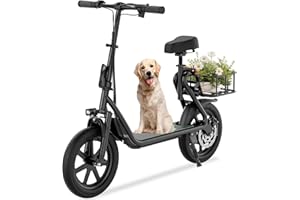 Roinside Electric Scooter for Adults- 8.5"/10''/14'' Tires, Up to 19/22MPH by 350W/500W Motor, Max 12/21/23/27/62Miles Long-Range Foldable Commuting Adults Scooter with Double Braking System and App