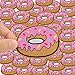XUNHUI 10 pcs Donuts Patches Badges for Clothing Iron Embroidered Patch Applique Iron Sew on DIY Patches Sewing Accessories for Clothes